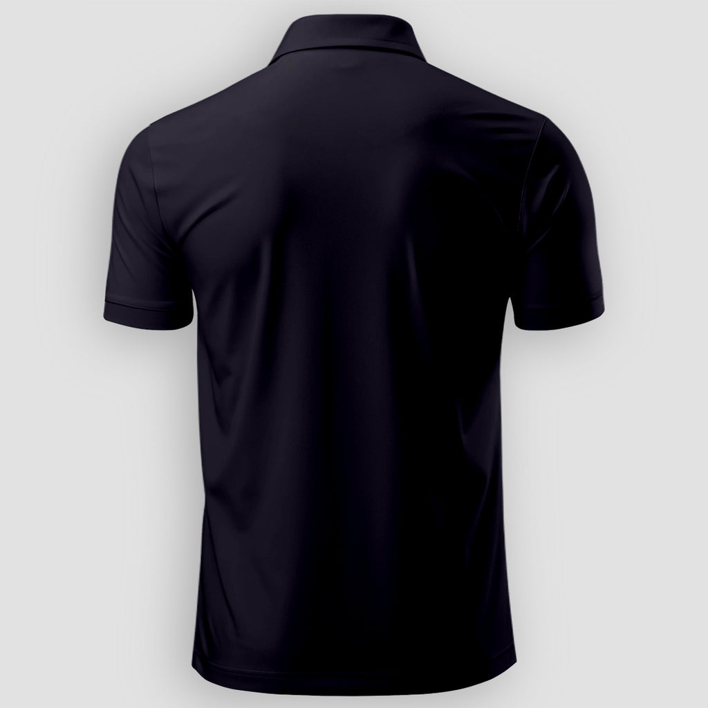 Men Custom Polo T Shirt with Front Back Print Premium Cotton Personalized Logo Text Design Tee