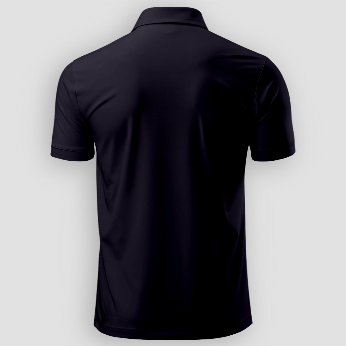 Men Custom Polo T Shirt with Front Back Print Premium Cotton Personalized Logo Text Design Tee