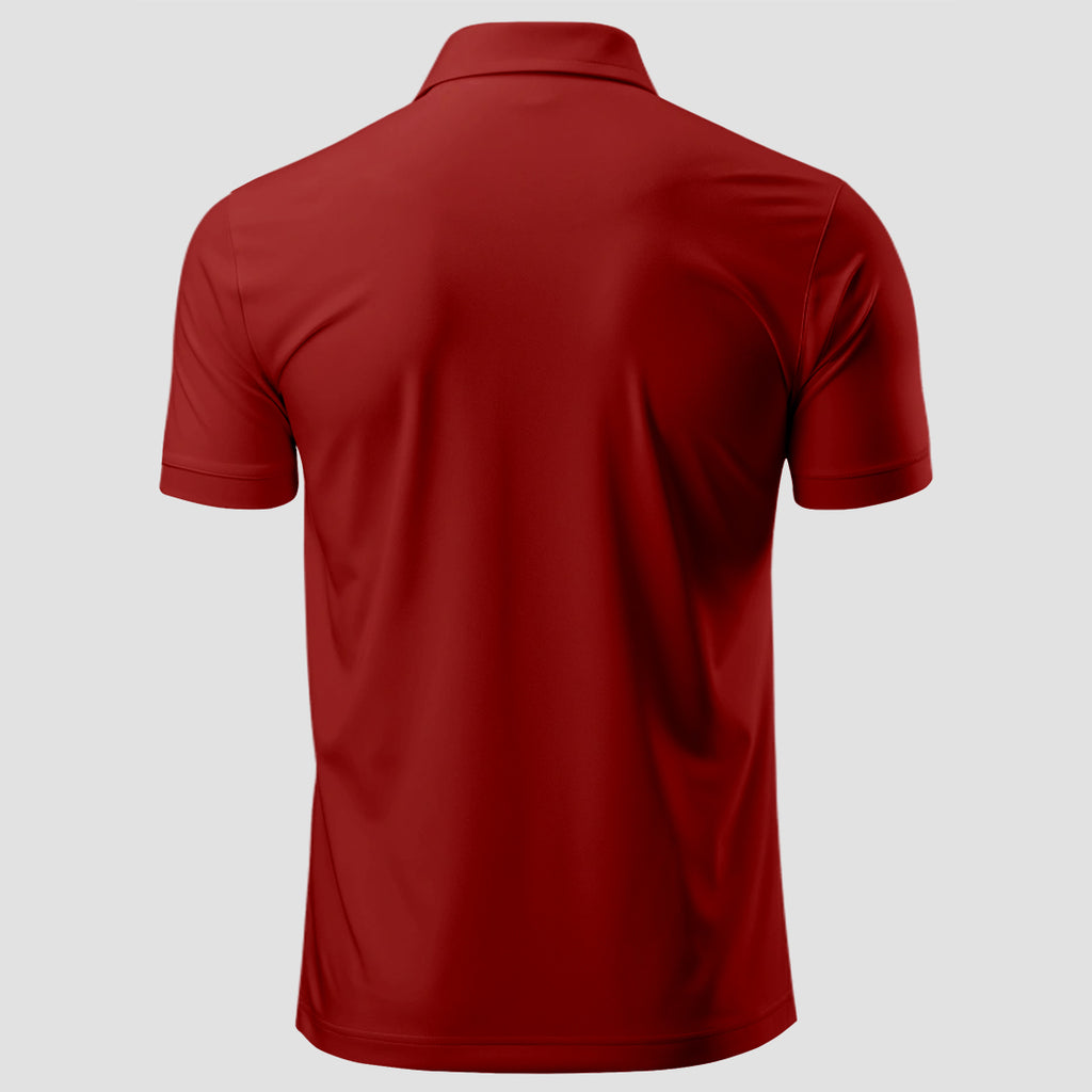 Men Custom Polo T Shirt with Front Back Print Premium Cotton Personalized Logo Text Design Tee