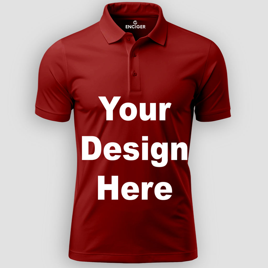 Men Custom Polo T Shirt Premium Cotton Collared T Shirt