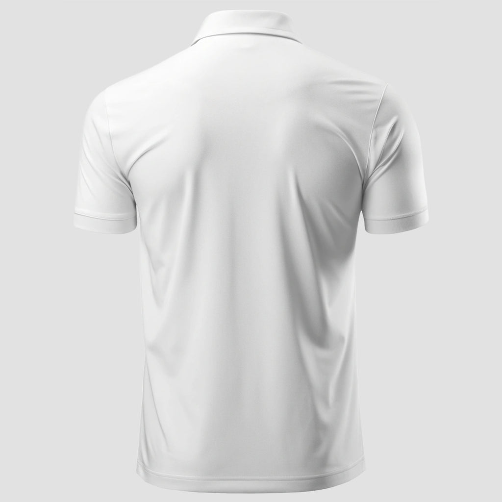 Men Custom Polo T Shirt with Front Back Print Premium Cotton Personalized Logo Text Design Tee