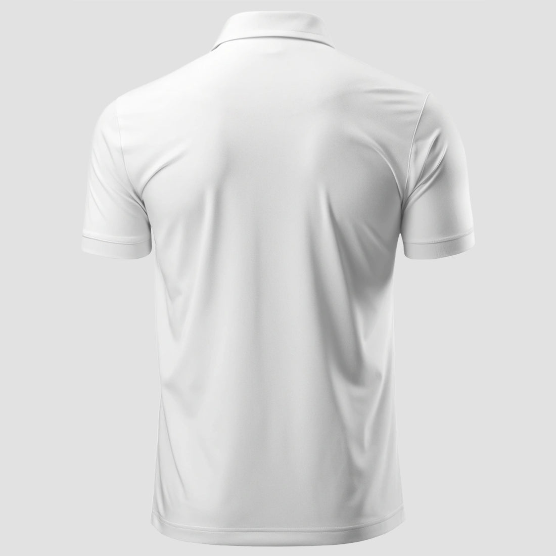 Men Custom Polo T Shirt with Front Back Print Premium Cotton Personalized Logo Text Design Tee