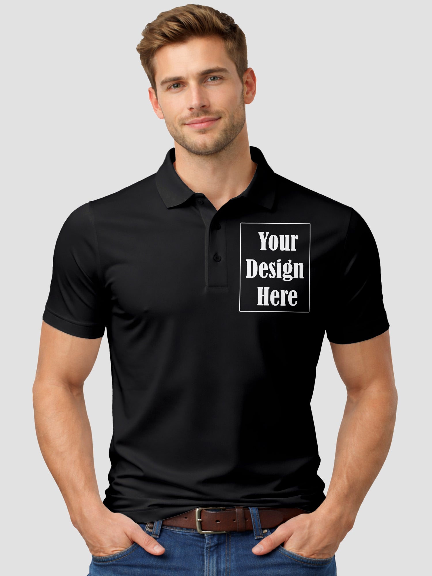 Men Custom Polo T Shirt Premium Cotton Collared T Shirt