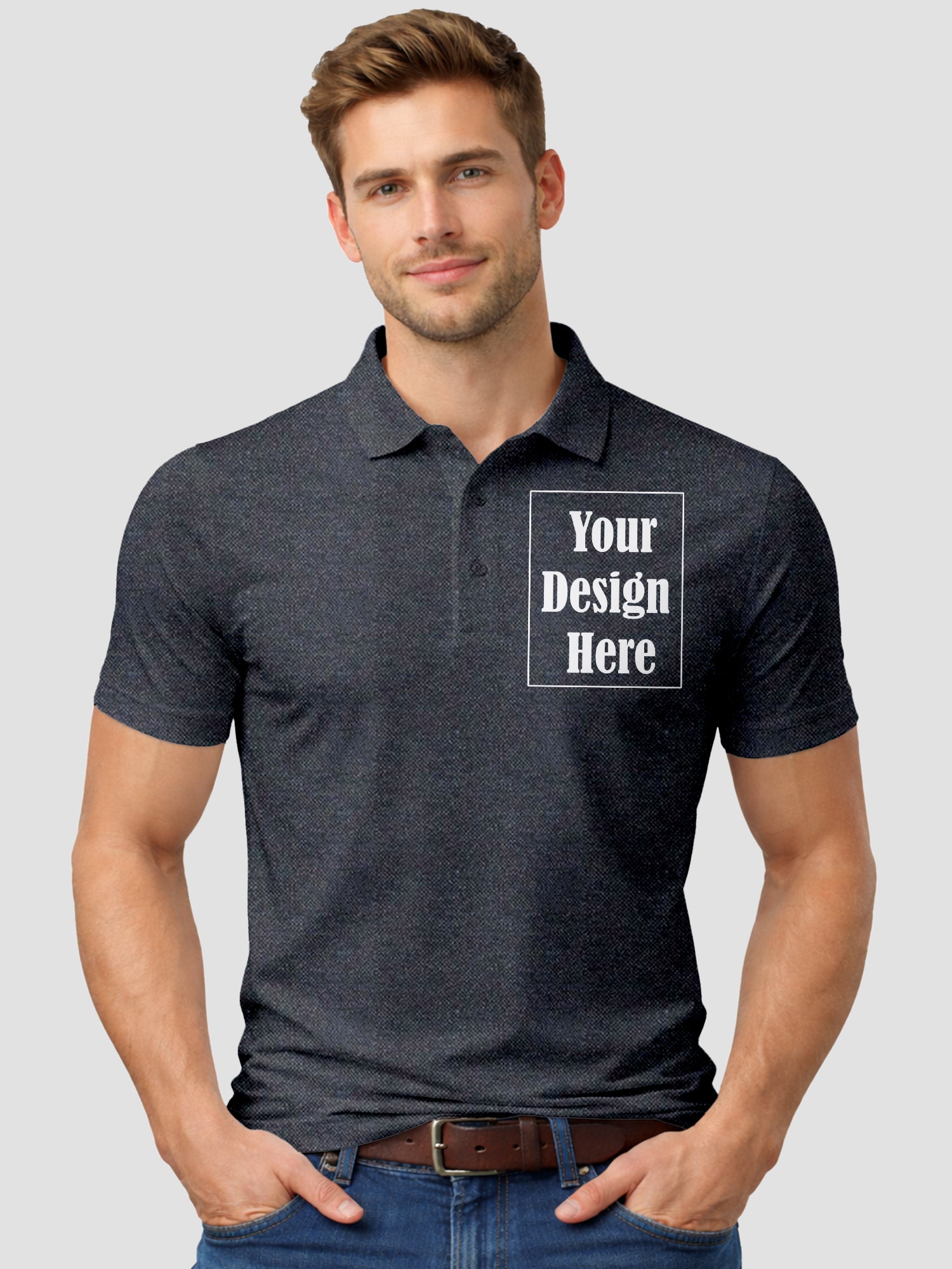 Men Custom Polo T Shirt Premium Cotton Collared T Shirt