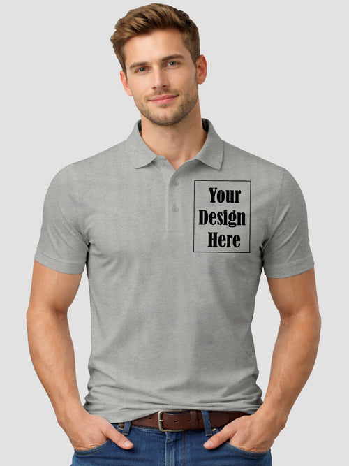 Men Custom Polo T Shirt Premium Cotton Collared T Shirt