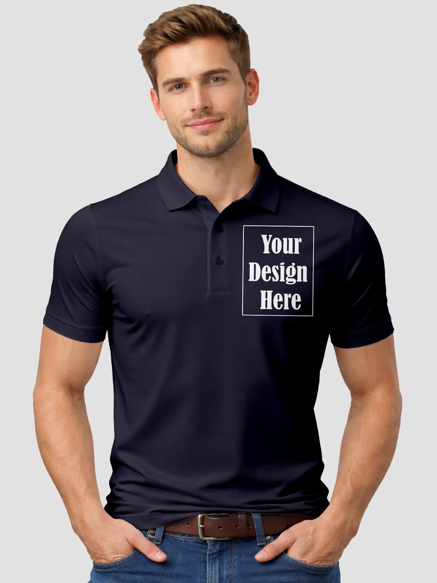 Men Custom Polo T Shirt Premium Cotton Collared T Shirt
