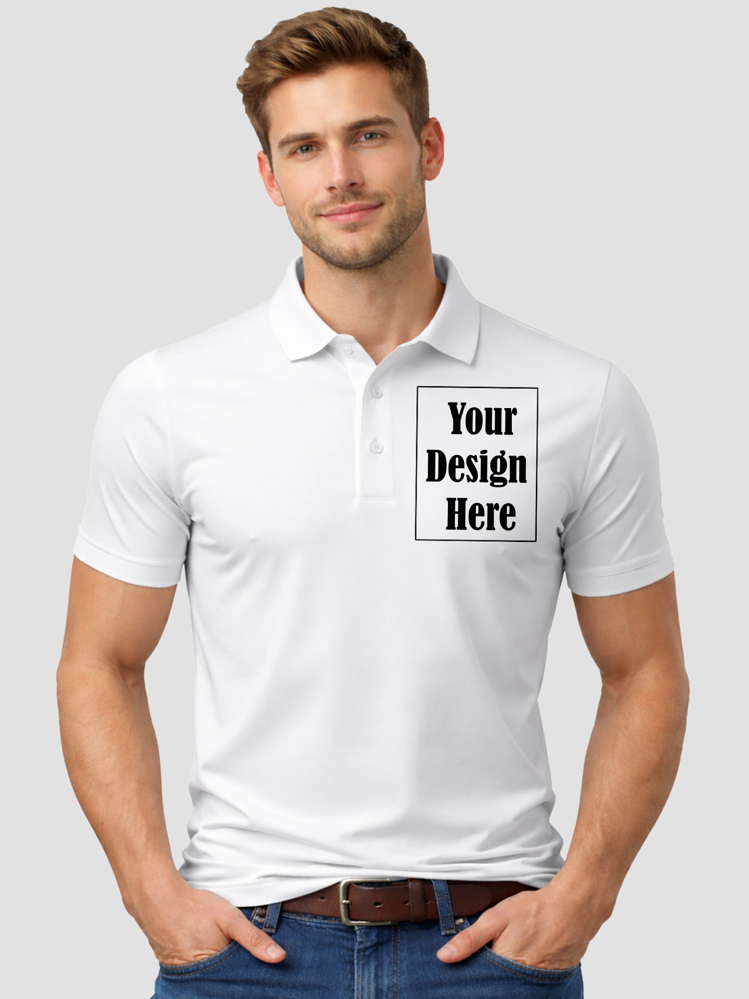Men Custom Polo T Shirt Premium Cotton Collared T Shirt