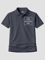 Men Custom Polo T Shirt Personalised Text Logo Print Tee