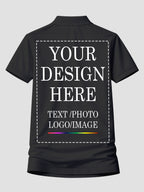 Women Custom Polo T Shirt Personalized Name Logo Print Premium Collared T Shirt