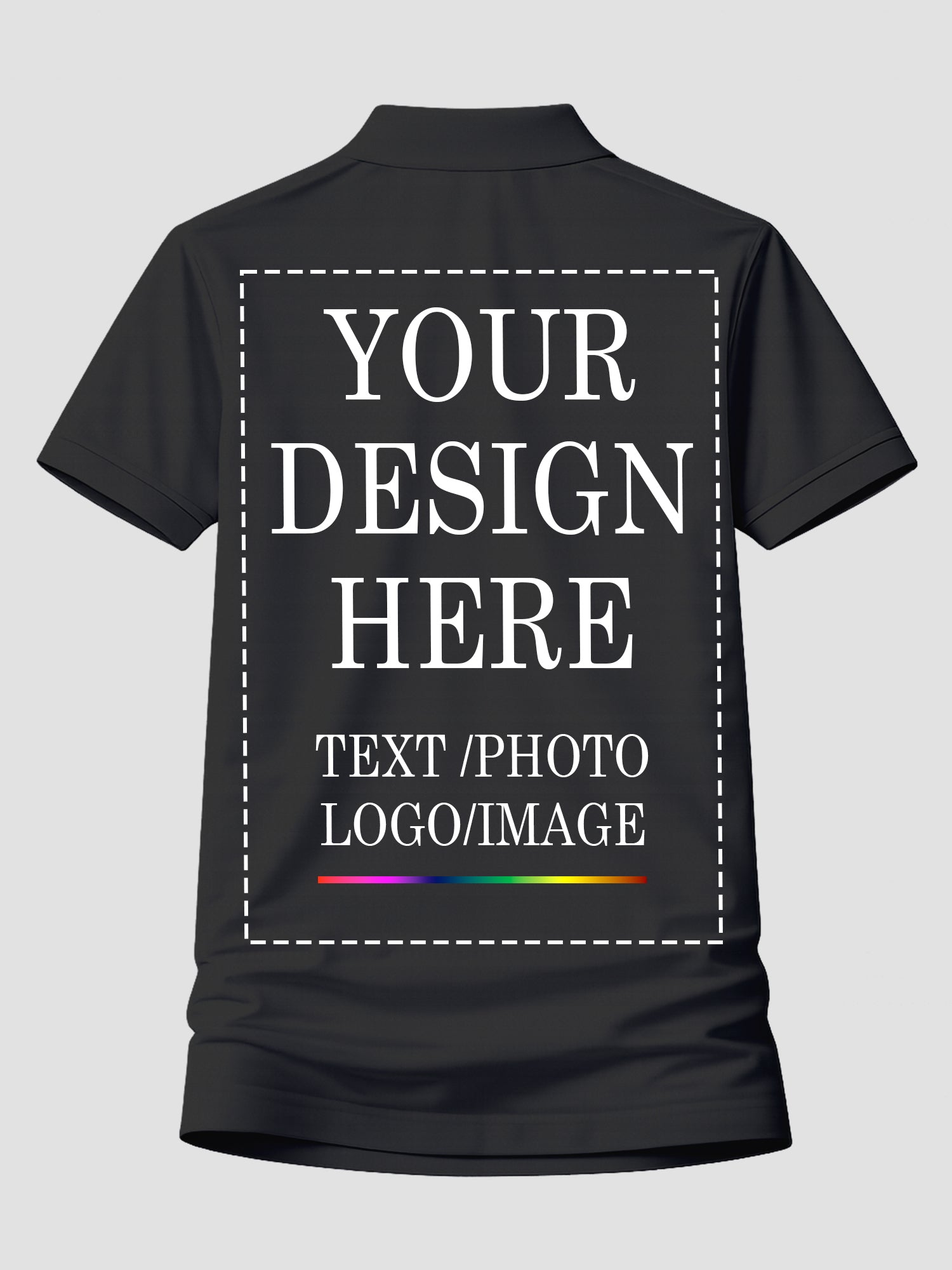 Women Custom Polo T Shirt Personalized Name Logo Print Premium Collared T Shirt