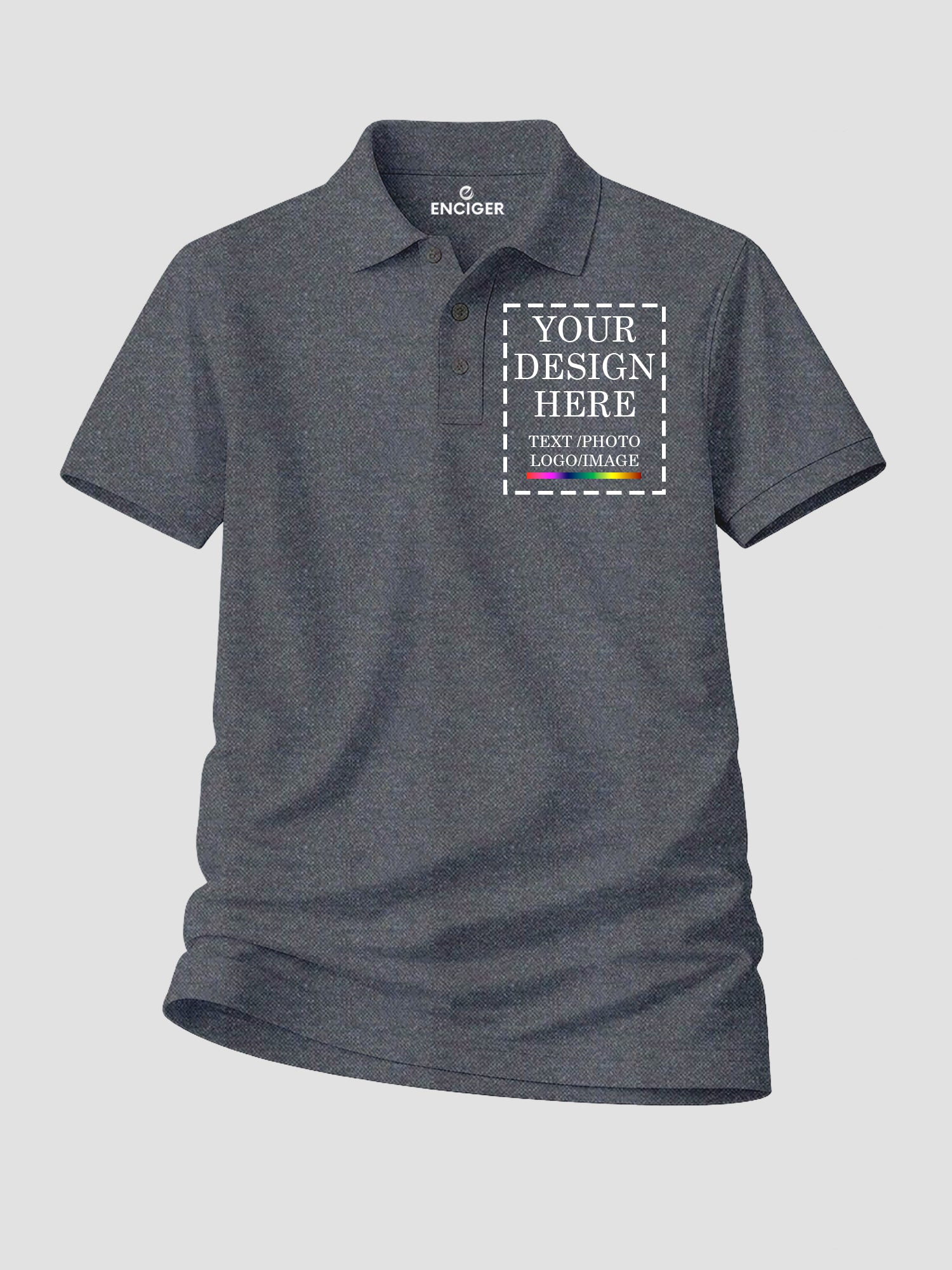 Women Custom Polo T Shirt Personalized Name Logo Print Premium Collared T Shirt