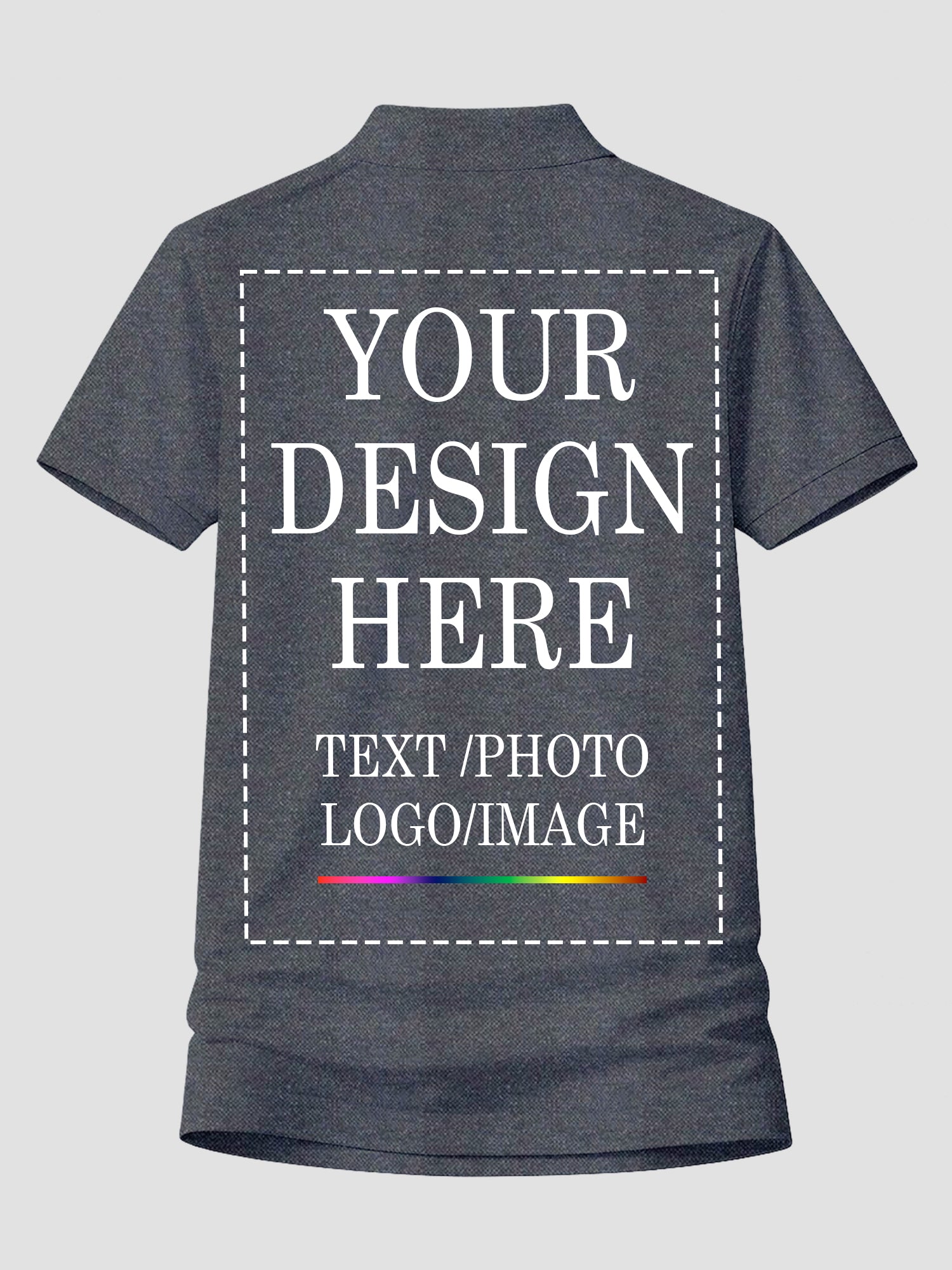 Women Custom Polo T Shirt Personalized Name Logo Print Premium Collared T Shirt
