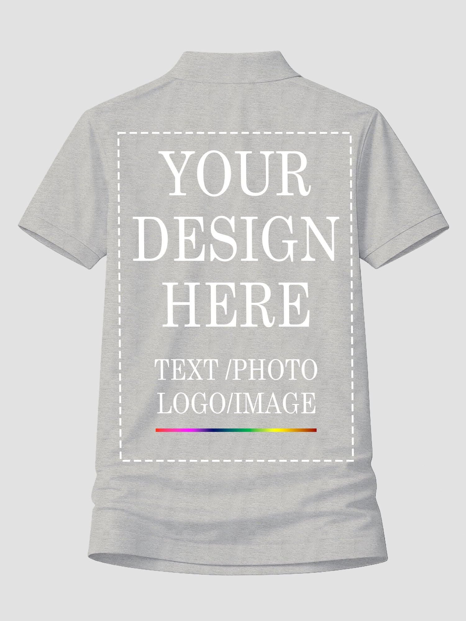 Women Custom Polo T Shirt Personalized Name Logo Print Premium Collared T Shirt