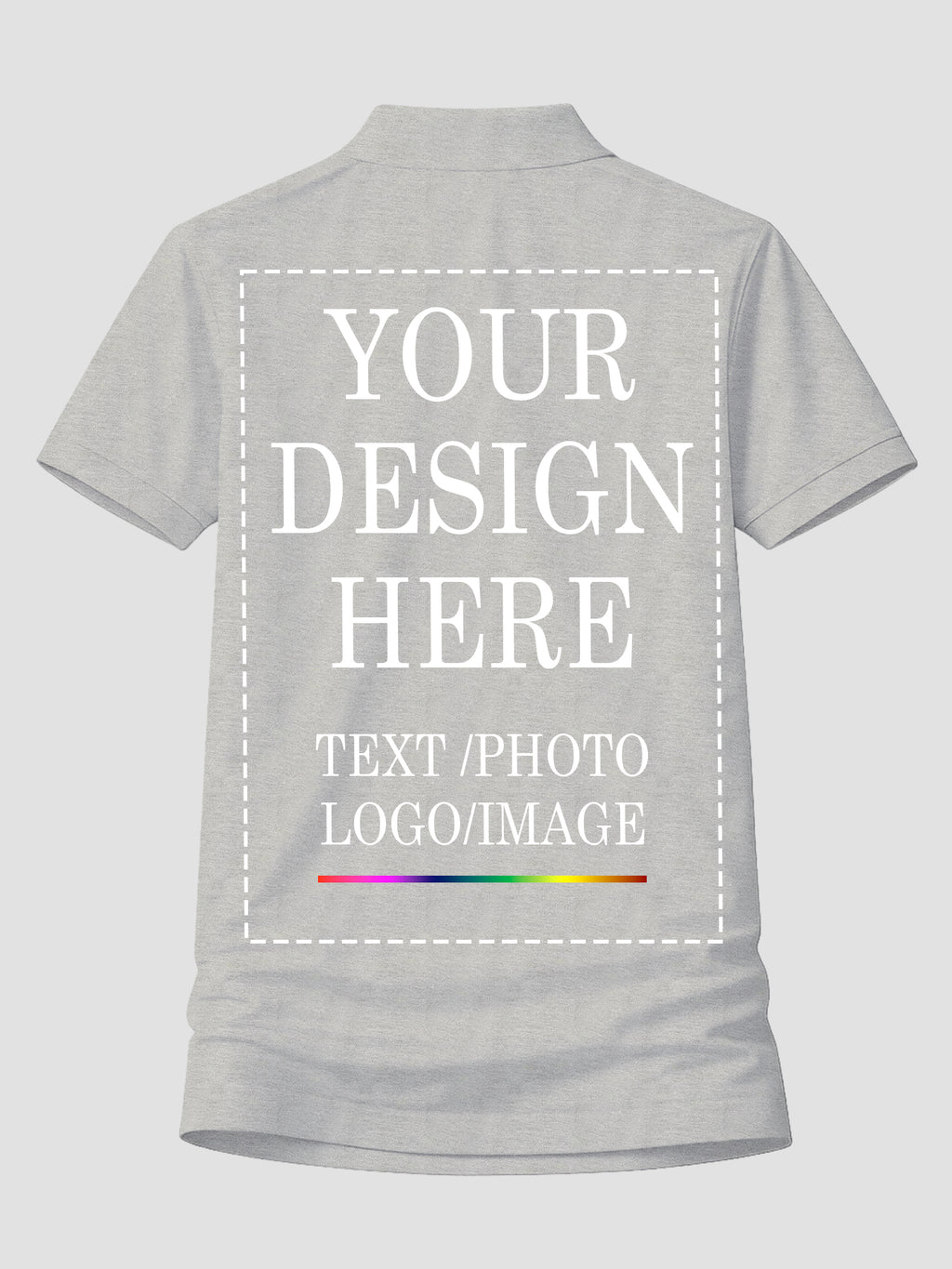 Women Custom Polo T Shirt Personalized Name Logo Print Premium Collared T Shirt