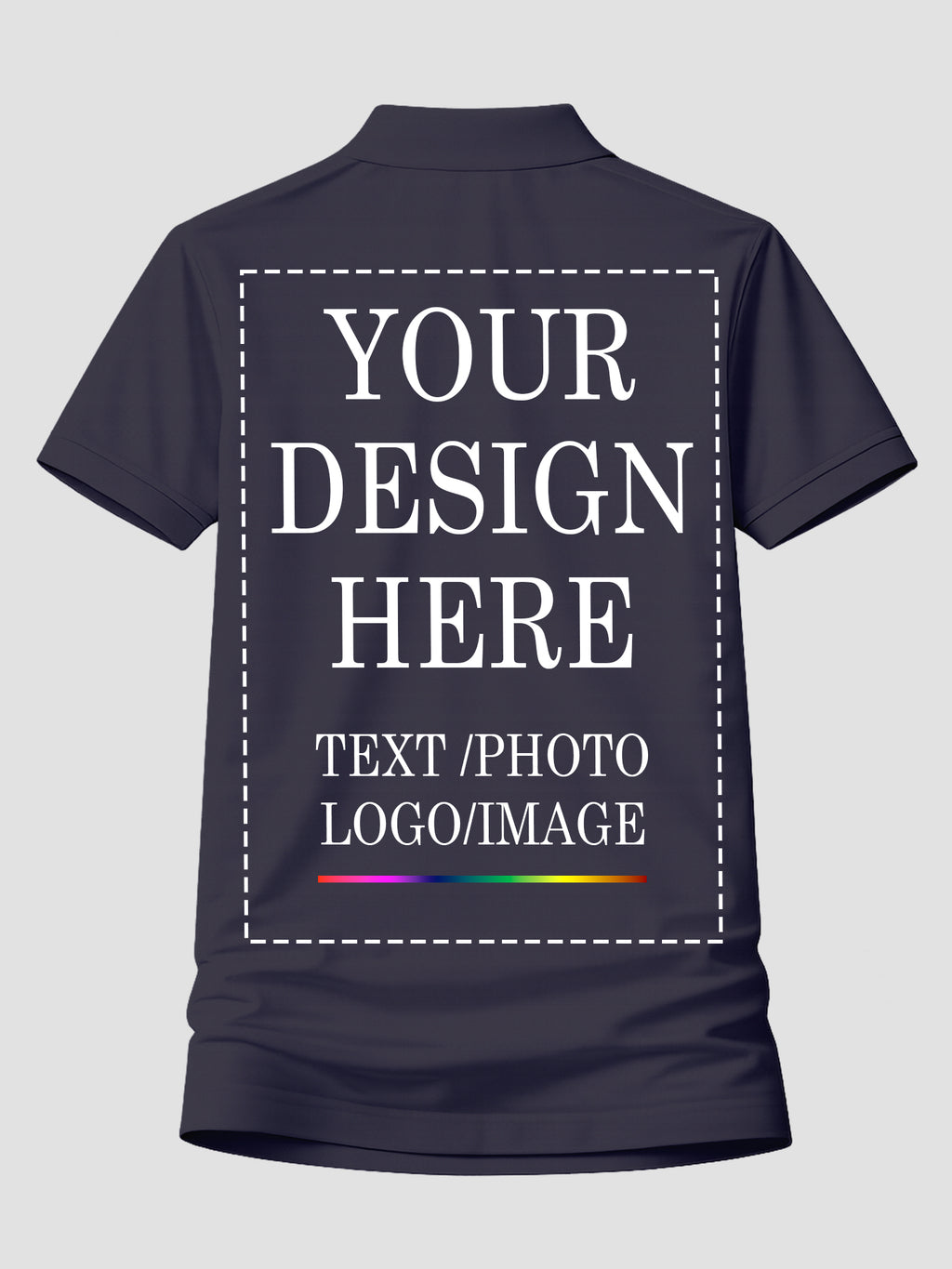 Women Custom Polo T Shirt Personalized Name Logo Print Premium Collablack T Shirt