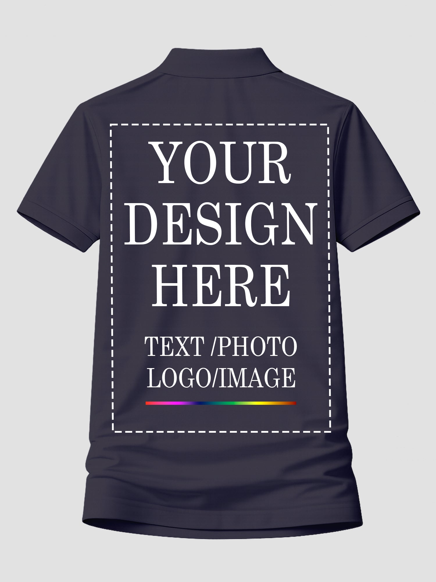 Women Custom Polo T Shirt Personalized Name Logo Print Premium Collablack T Shirt