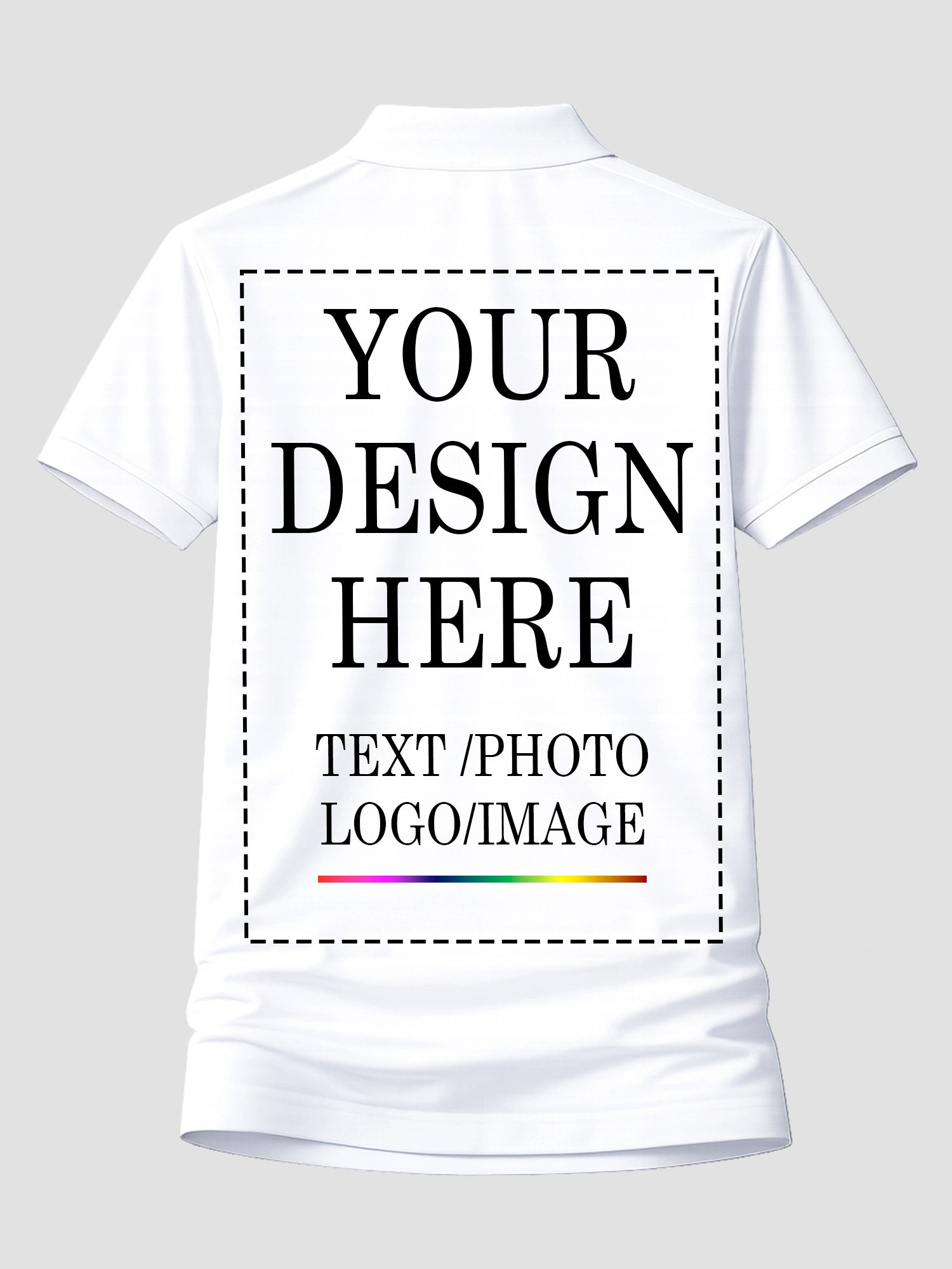 Women Custom Polo T Shirt Personalized Name Logo Print Premium Collared T Shirt
