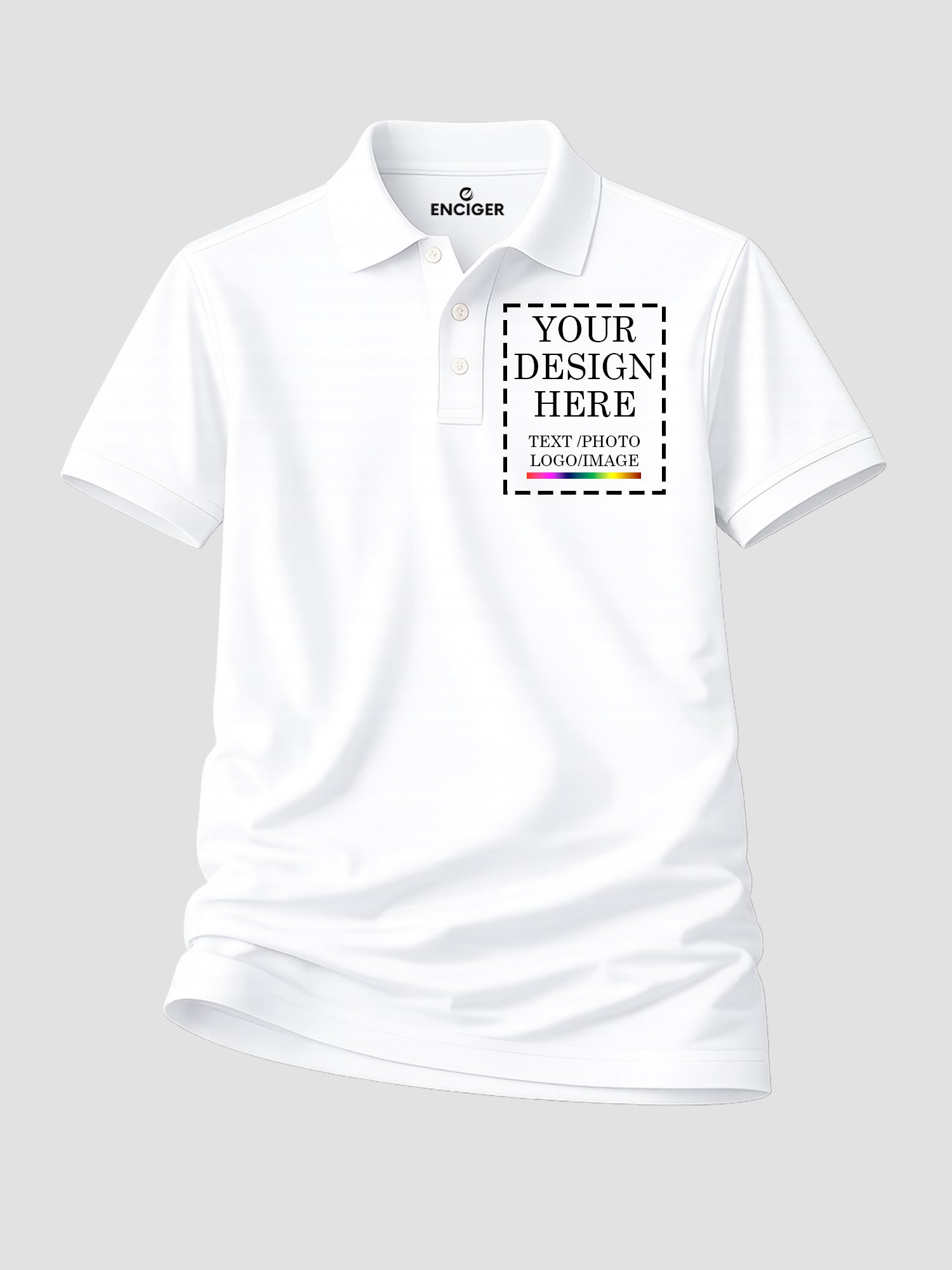 Women Custom Polo T Shirt Personalized Name Logo Print Premium Collared T Shirt