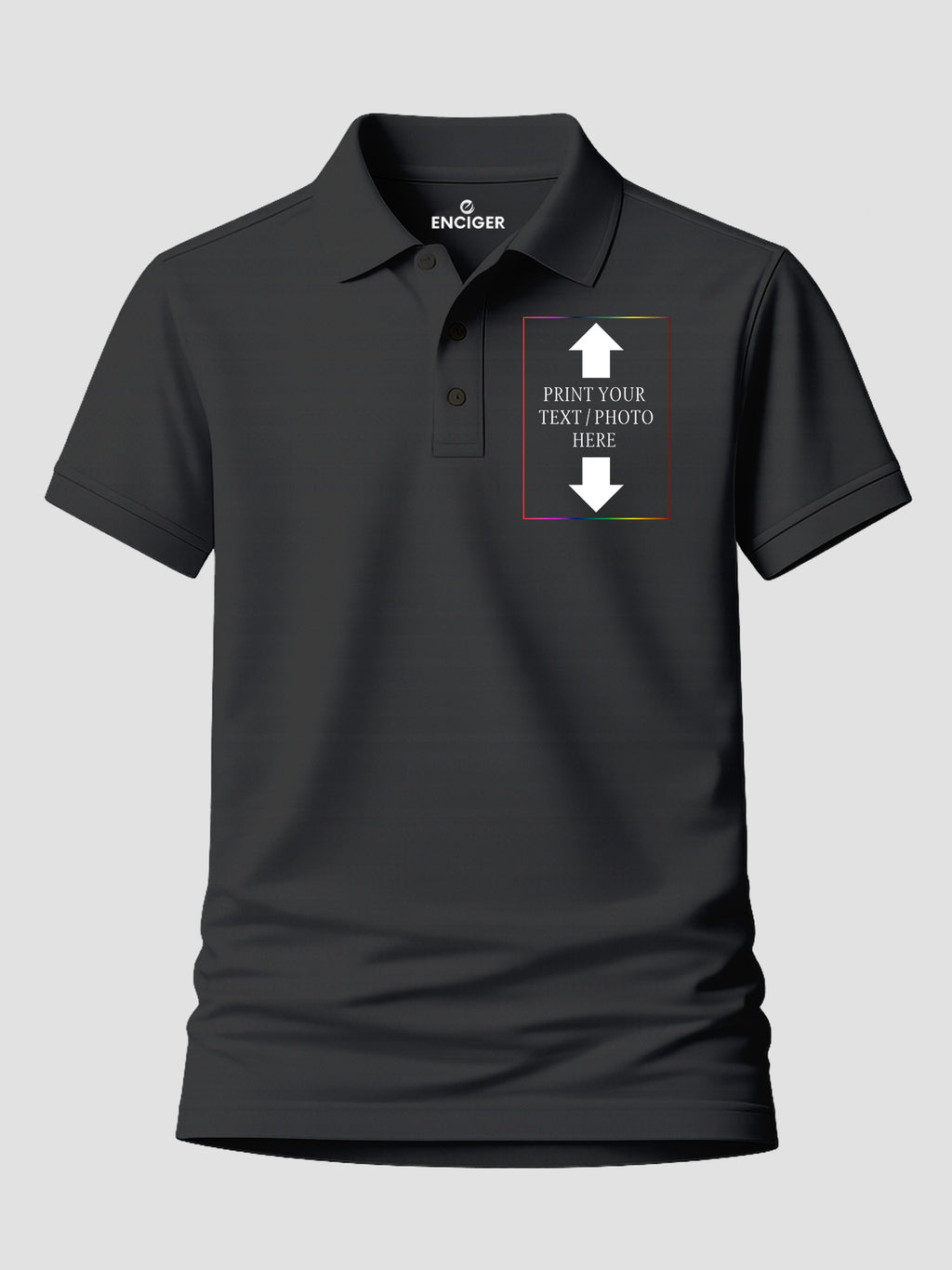 Women Custom Polo T Shirt Front Back Print Personalised Logo Text Photo Polo