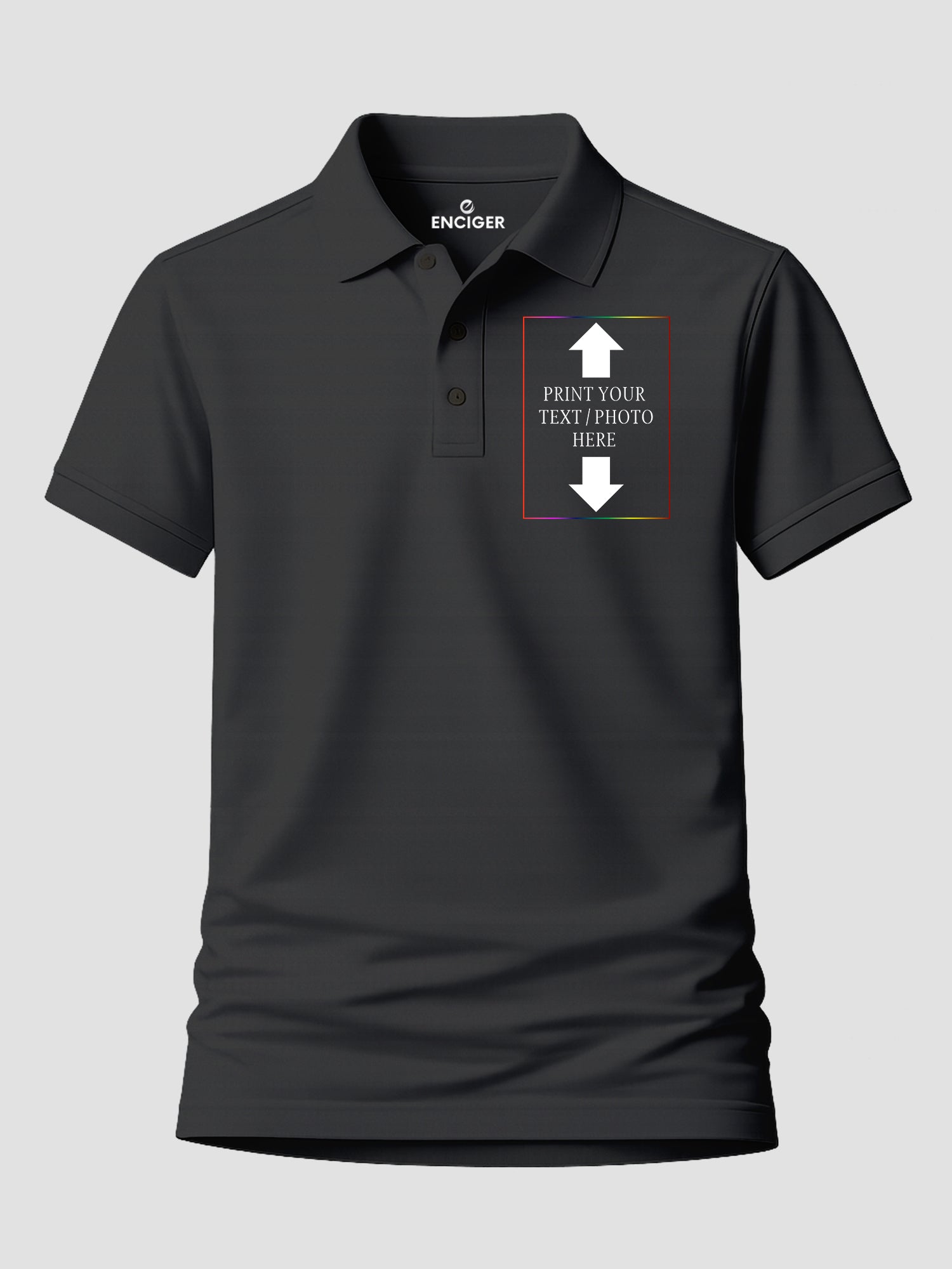 Women Custom Polo T Shirt Front Back Print Personalised Logo Text Photo Polo