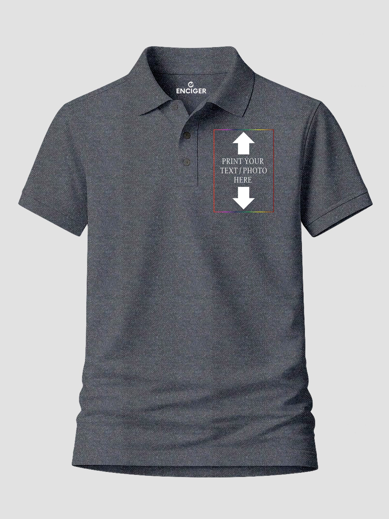 Women Custom Polo T Shirt Front Back Print Personalised Logo Text Photo Polo
