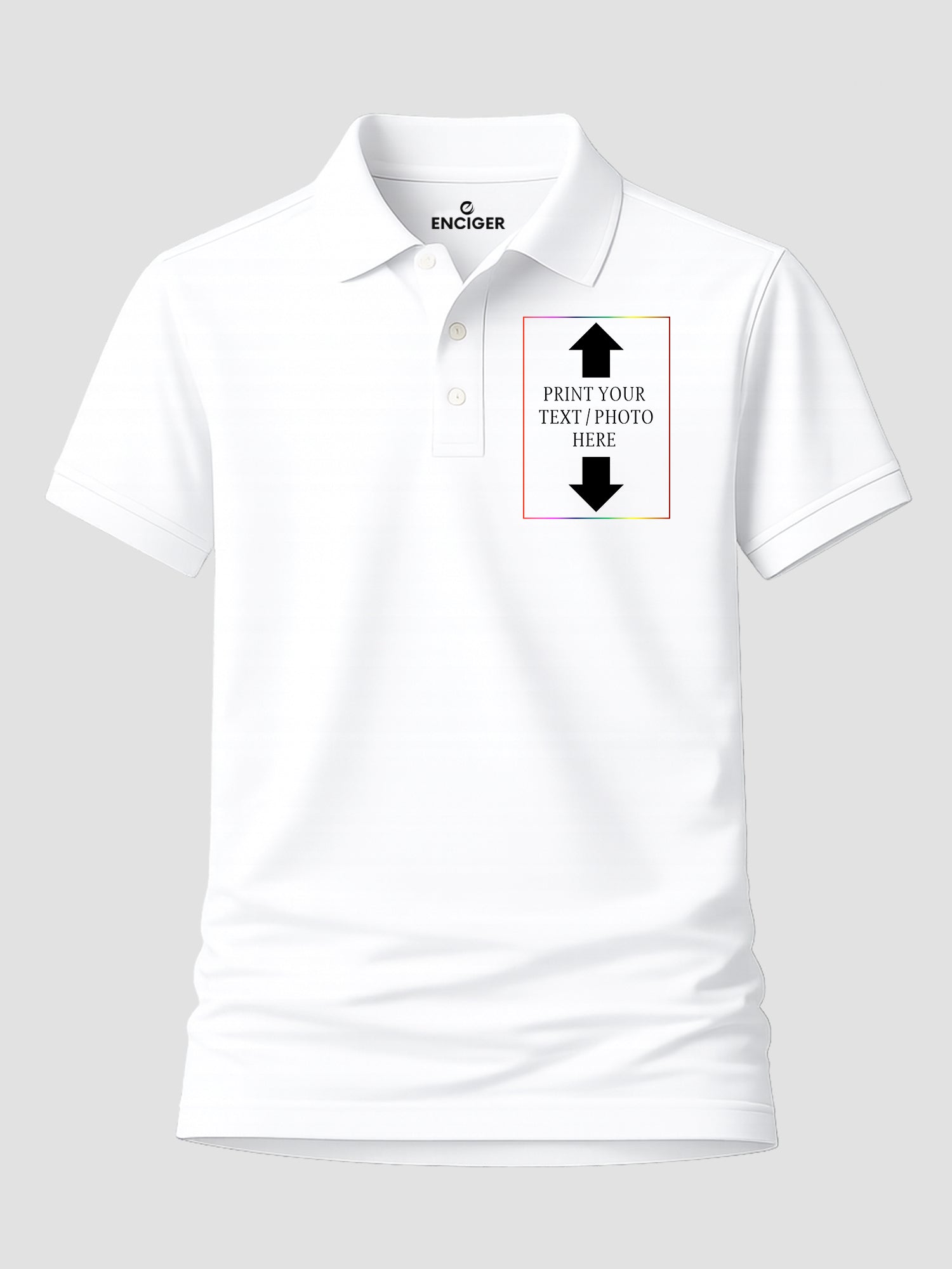Women Custom Polo T Shirt Front Back Print Personalised Logo Text Photo Polo