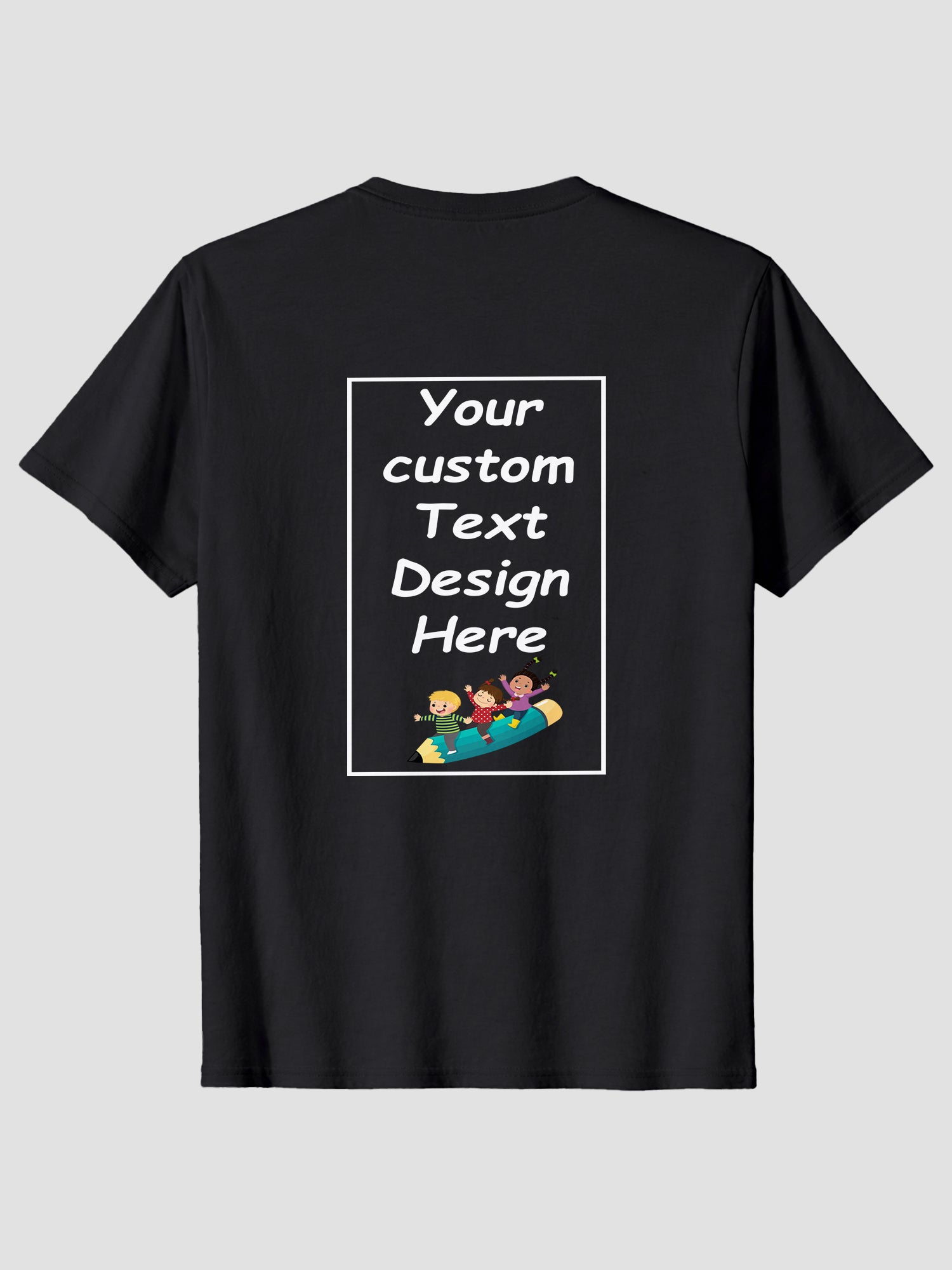 Boys-Custom-Printed-T-Shirt-Personalised-Text-Design-Tee-for-Kids-CTRB3