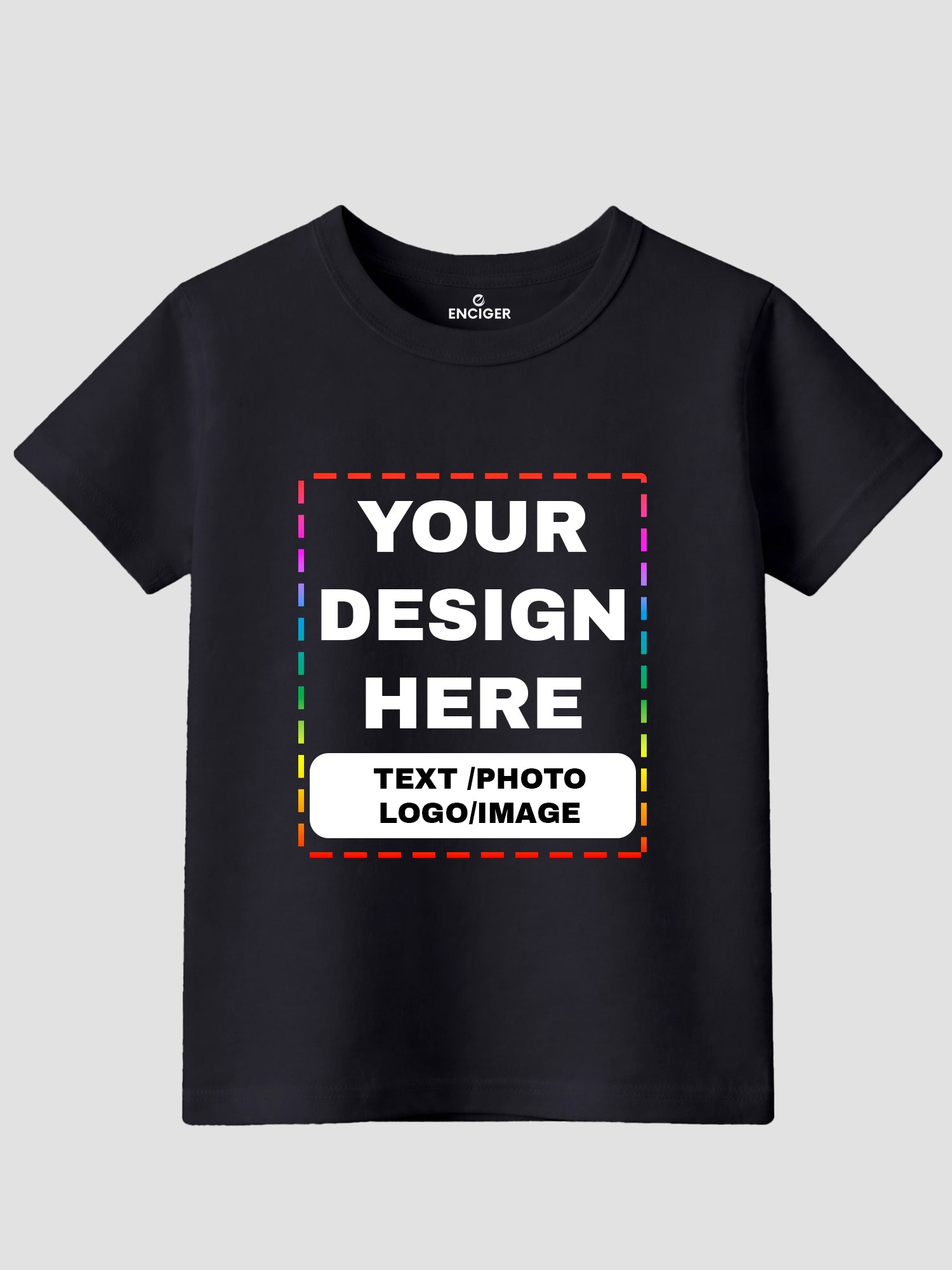 Girls-Custom-Printed-T-Shirt-Personalised-Text,-Photo-or-Logo-CTRG3