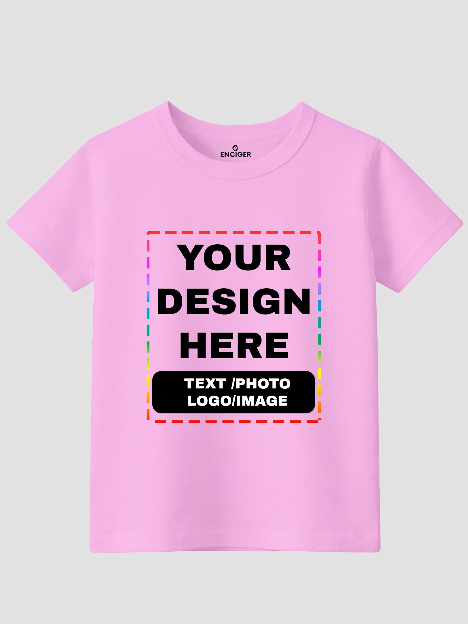 Girls-Custom-Printed-T-Shirt-Personalised-Text,-Photo-or-Logo-CTRG3