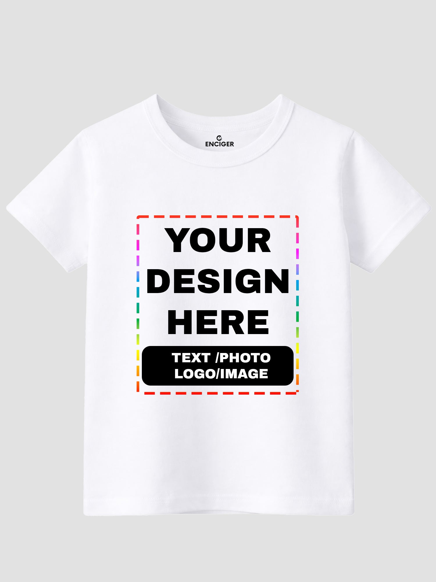 Girls-Custom-Printed-T-Shirt-Personalised-Text,-Photo-or-Logo-CTRG3