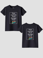 Girls-Custom-Printed-T-Shirt-Front-Back-Personalised-Design-CTRG4-(Black)