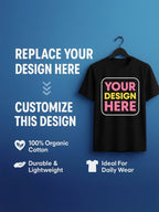 Girls-Custom-Printed-T-Shirt-Front-Back-Personalised-Design-CTRG4-(Black)