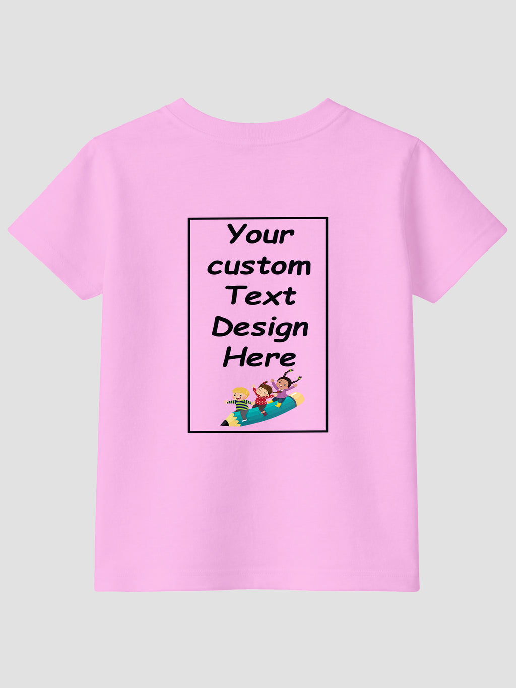 Girls-Custom-Printed-T-Shirt-Front-Back-Personalised-Design-CTRG4