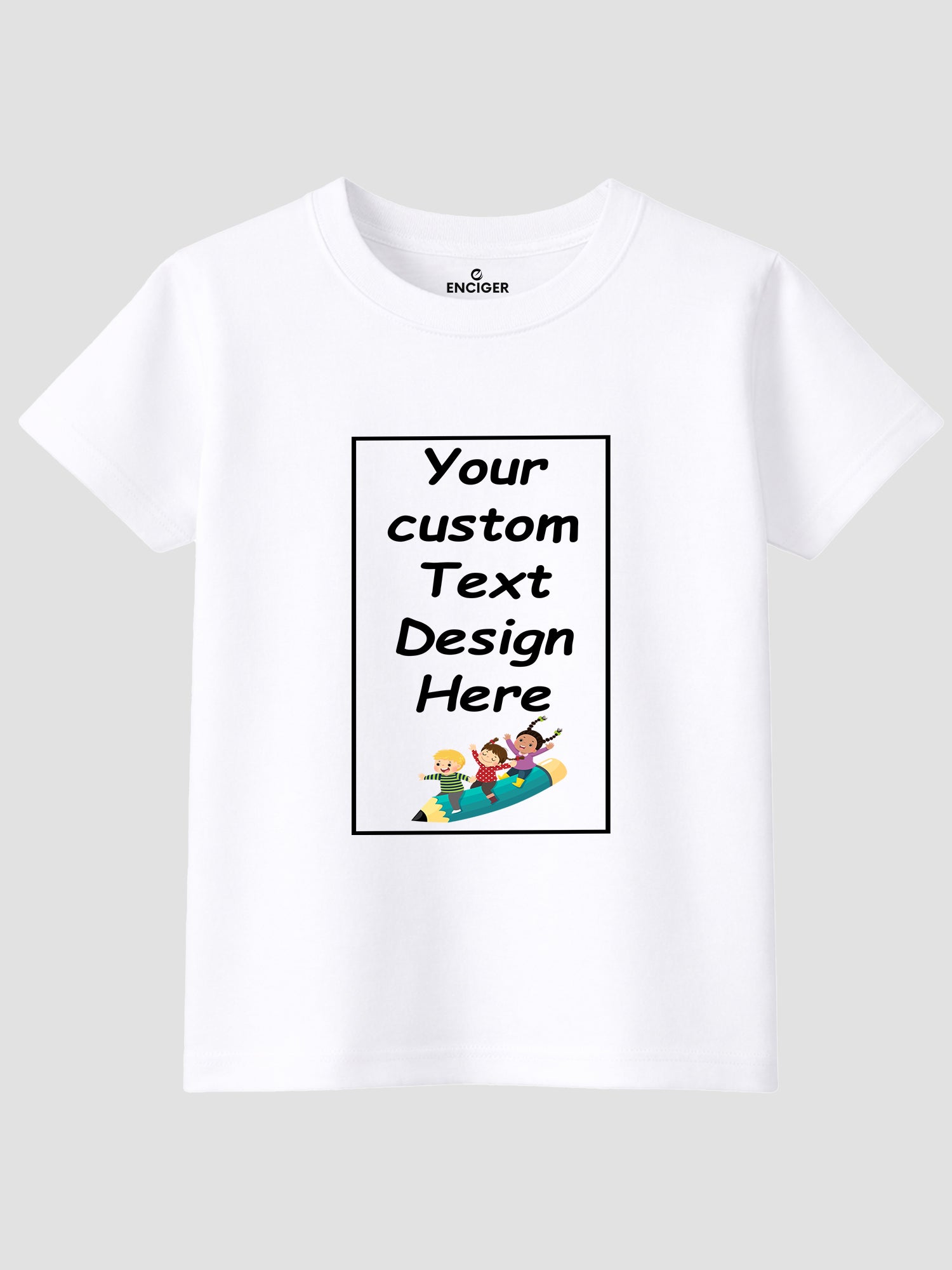 Girls-Custom-Printed-T-Shirt-Front-Back-Personalised-Design-CTRG4-(White)