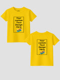 Girls-Custom-Printed-T-Shirt-Front-Back-Personalised-Design-CTRG4-(Yellow)