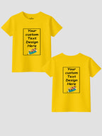 Girls-Custom-Printed-T-Shirt-Front-Back-Personalised-Design-CTRG4-Yellow