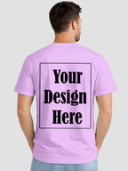 Mens Custom Printed T Shirt Cotton Regular Fit Round Neck Half Sleeve Tee
