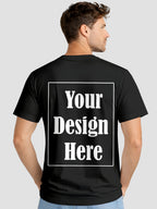 Men Custom Printed T Shirt Front & Back Print Personalized Design