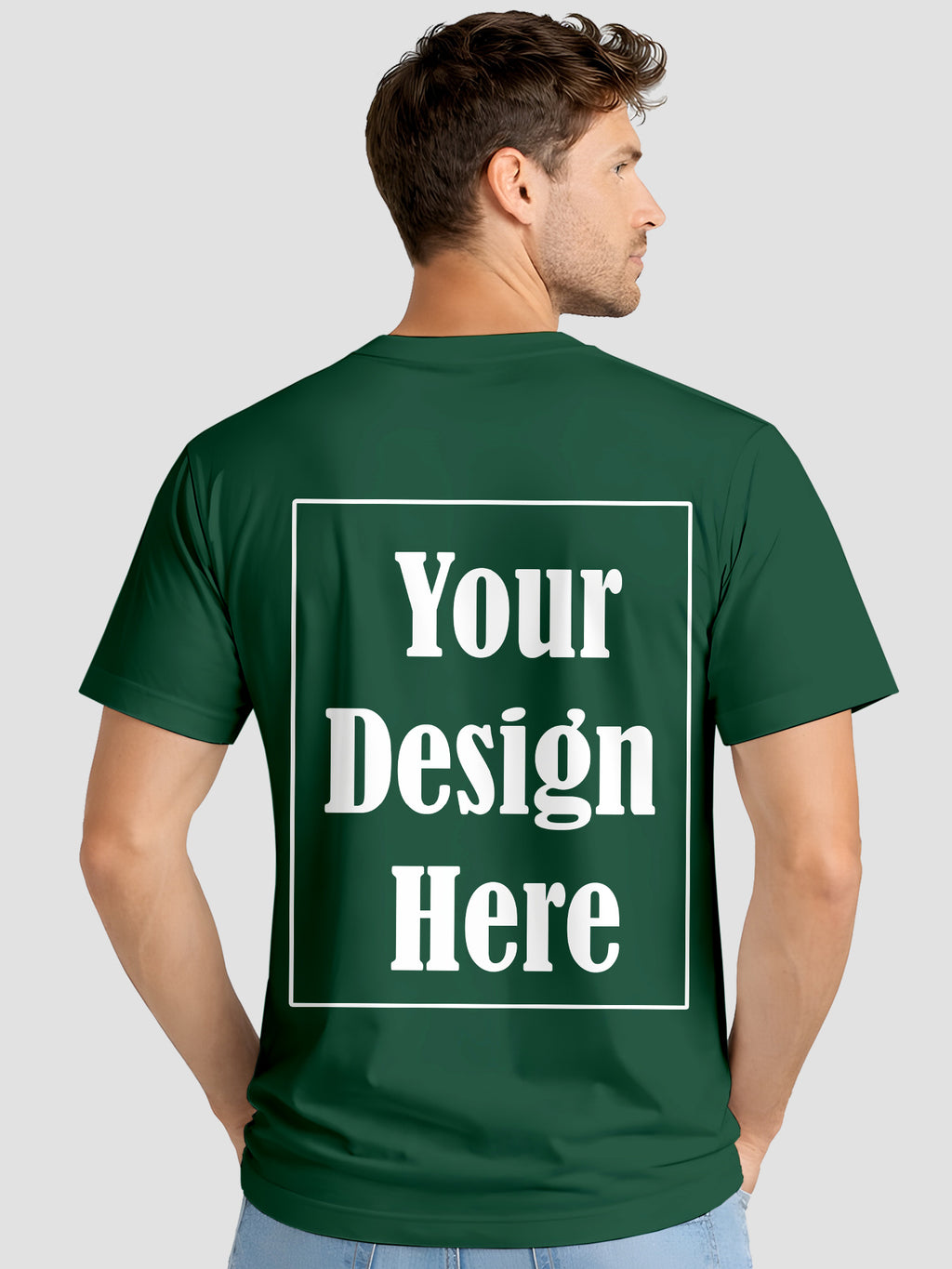 Men Custom Printed T Shirt Front & Back Print Personalized Design