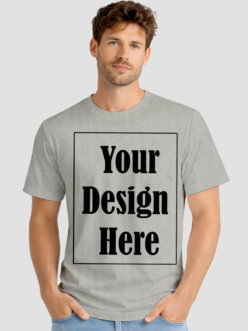Men Custom Printed T Shirt Front & Back Print Personalized Design
