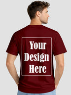 Men Custom Printed T Shirt Front & Back Print Personalized Design