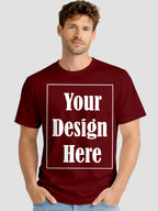 Men Custom Printed T Shirt Front & Back Print Personalized Design