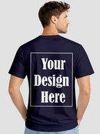 Men Custom Printed T Shirt Front & Back Print Personalized Design
