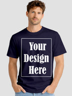 Men Custom Printed T Shirt Front & Back Print Personalized Design
