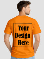 Men Custom Printed T Shirt Front & Back Print Personalized Design