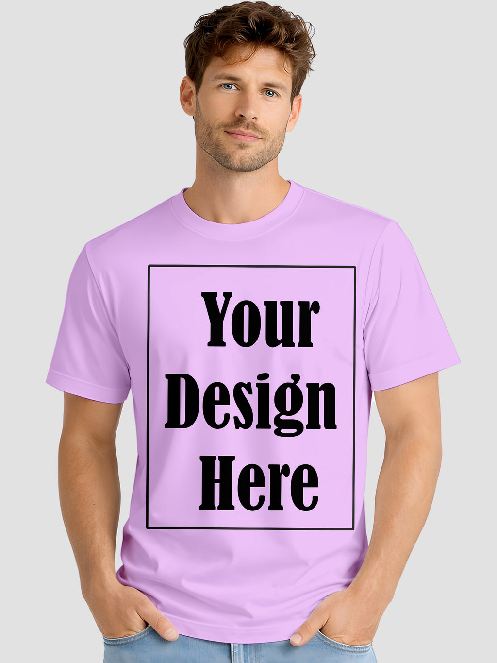 Men Custom Printed T Shirt Front & Back Print Personalized Design