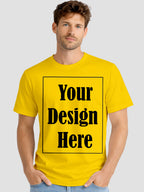 Men Custom Printed T Shirt Front & Back Print Personalized Design