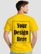 Men Custom Printed T Shirt Front & Back Print Personalized Design