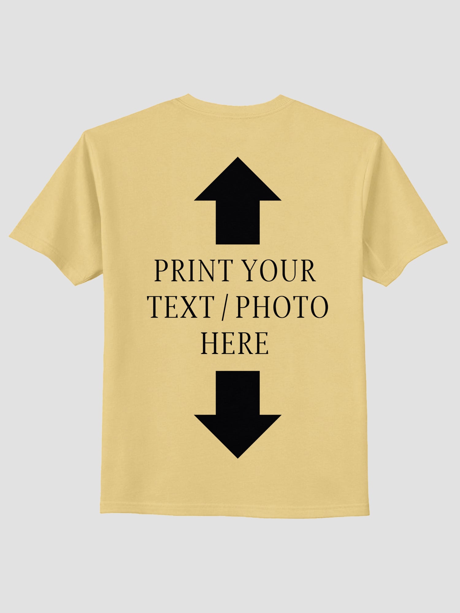 Men Custom Printed T Shirt Personalized Text & Photo Print