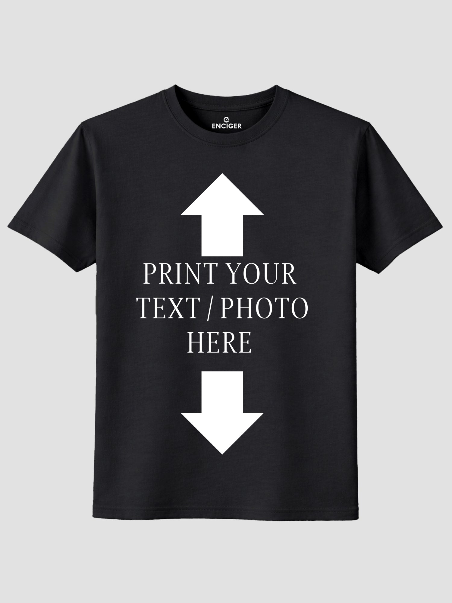 Men Custom Printed T Shirt Personalized Text & Photo Print